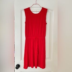 Athleta Red Crew Neck Sundress Casual
